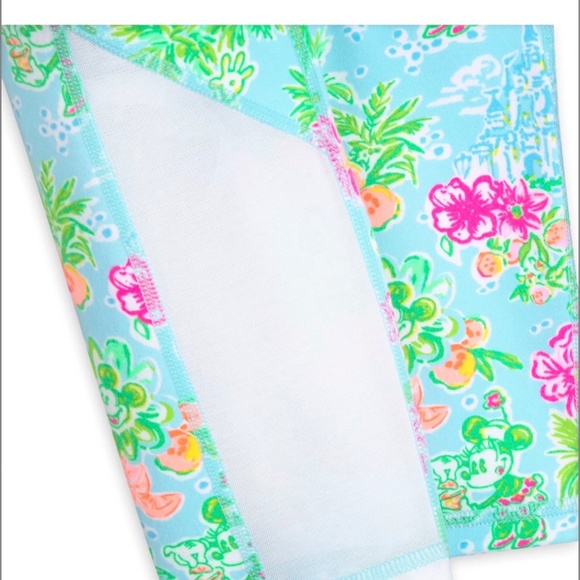 Disney Parks x Lilly Pulitzer Mickey & Minnie Mouse Weekender Legging M - Picture 3 of 3